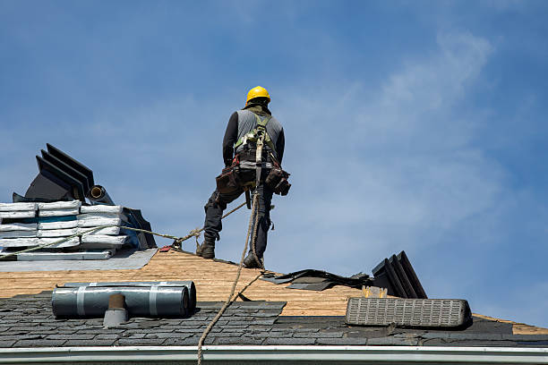 Professional Gutter Installation technician working in Millersville, TN
